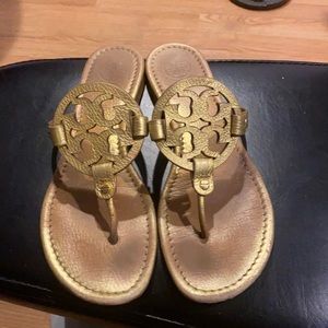 Tory Burch logo sandals